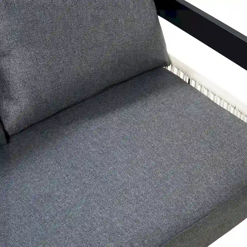 Ensemble de canapé en fer d'extérieur multi-personnes avec table