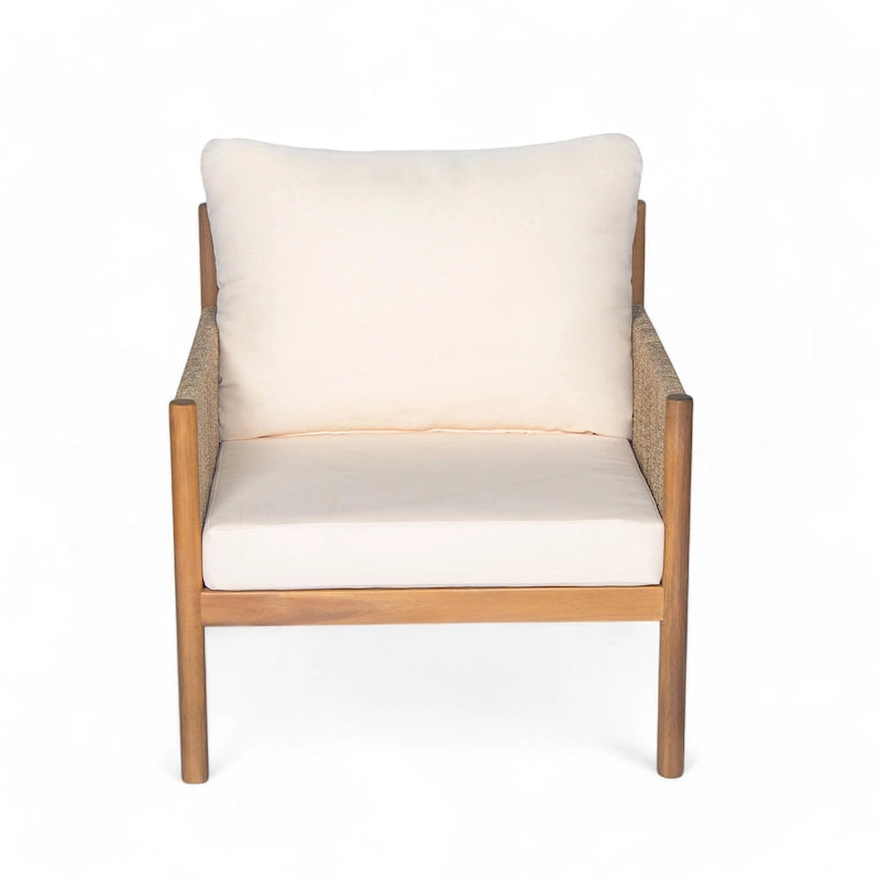 Chaise longue d'extérieur moderne en résine tressée