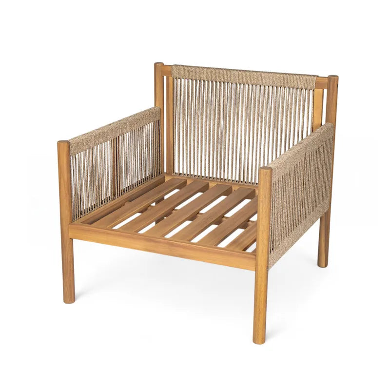 Chaise longue d'extérieur moderne en résine tressée