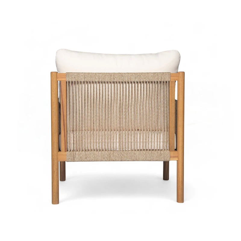Chaise longue d'extérieur moderne en résine tressée