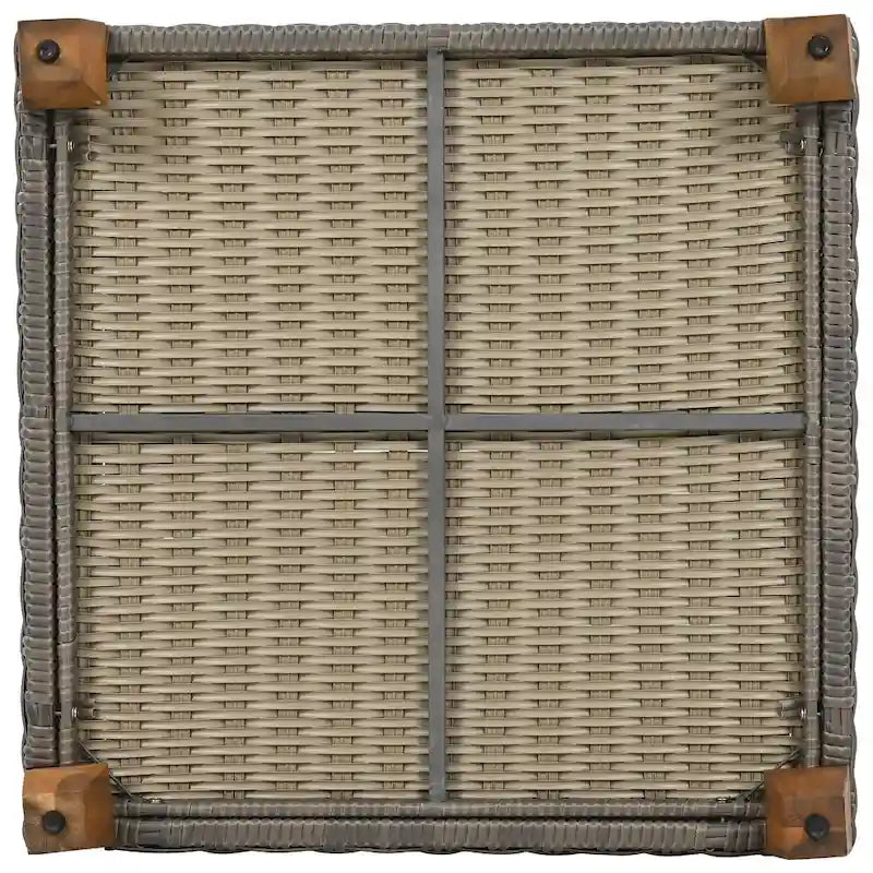 Ensemble de mobilier de patio en osier 8 pièces