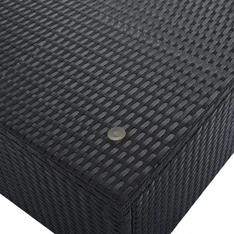 Ensemble de canapés modulaires d'extérieur 8 places en osier avec table basse