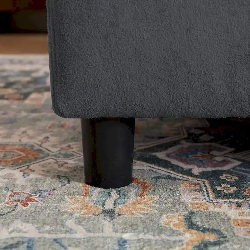 Canapé d'angle réversible 102,56 W avec siège d'angle et banquette allongée