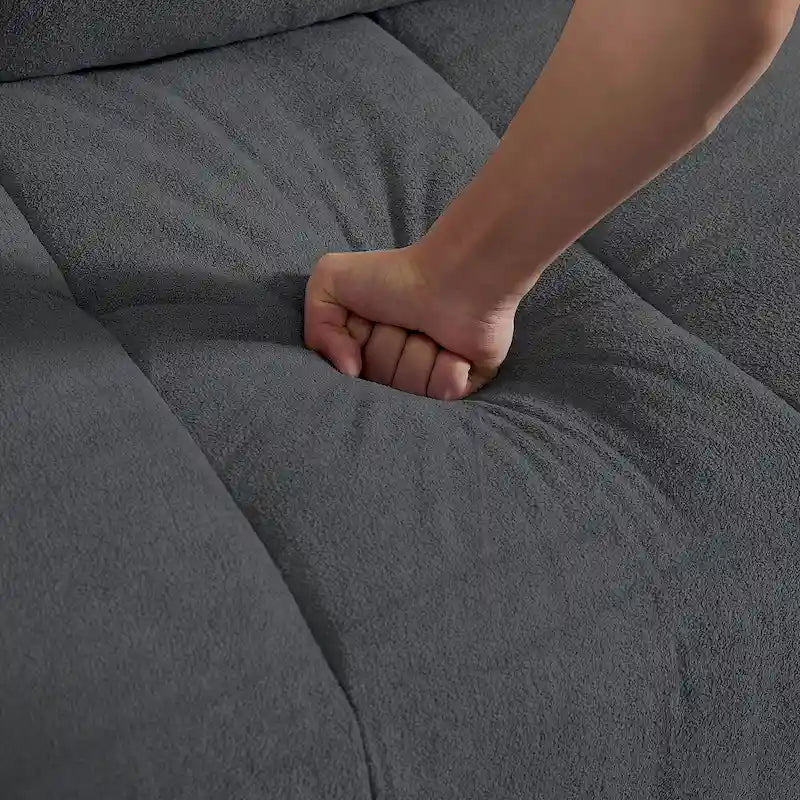 Canapé d'angle réversible 102,56 W avec siège d'angle et banquette allongée