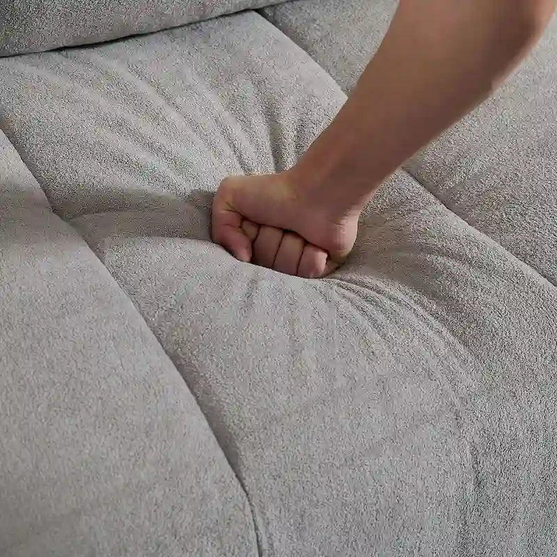 Canapé d'angle réversible 102,56 W avec siège d'angle et banquette allongée