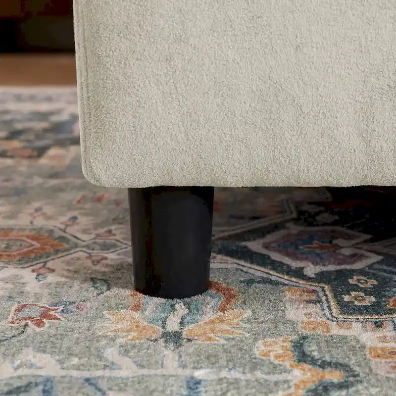 Canapé d'angle réversible 102,56 W avec siège d'angle et banquette allongée