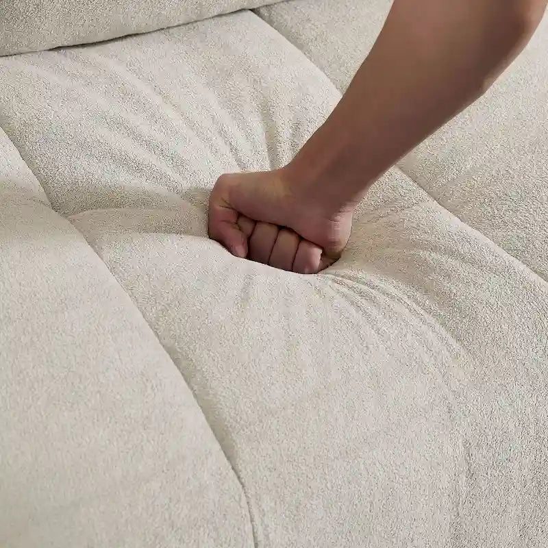 Canapé d'angle réversible 102,56 W avec siège d'angle et banquette allongée