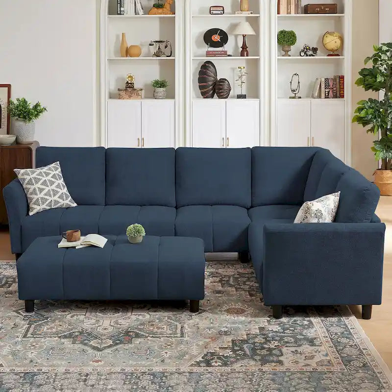 Canapé d'angle réversible 102,56 W avec siège d'angle et banquette allongée