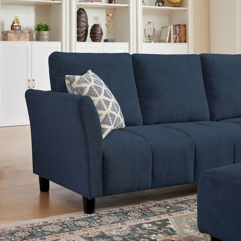 Canapé d'angle réversible 102,56 W avec siège d'angle et banquette allongée