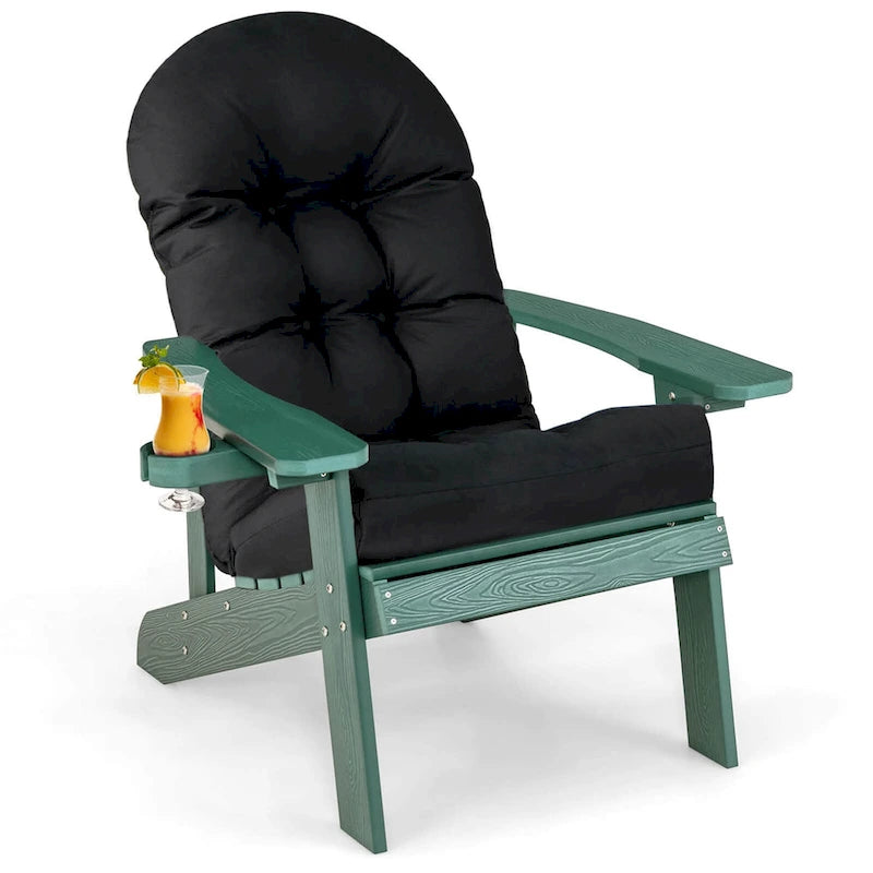 Chaise Adirondack Costway Fauteuil Adirondack HIPS avec porte-gobelet & - Voir les détails