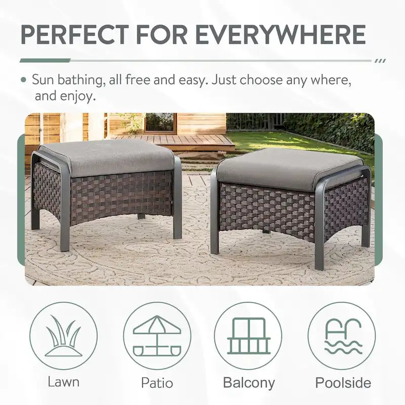 Canapé d'extérieur et fauteuil avec ensemble table brasero