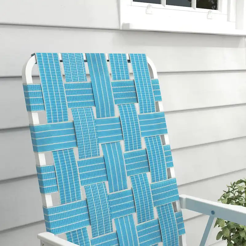 Lot de 2 Chaises Pliantes de Patio avec Accoudoirs, Chaises de Camping d'Extérieur, Chaises de Jardin Portables pour le Camping, le Jardin, la Piscine, la Plage