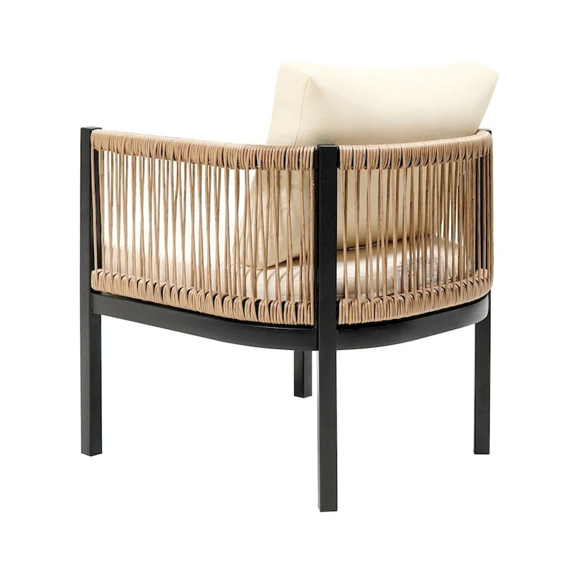 Combinaison de canapés d'extérieur multi-personnes avec une table, convient pour le jardin, la cour arrière et les balcons
