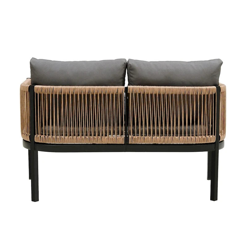 Combinaison de canapés d'extérieur multi-personnes avec une table, convient pour le jardin, la cour arrière et les balcons