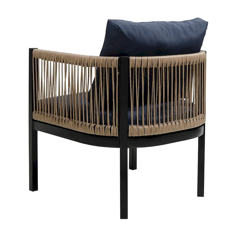Combinaison de canapés d'extérieur multi-personnes avec une table, convient pour le jardin, la cour arrière et les balcons