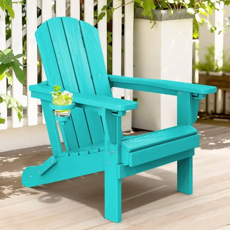 Chaise de jardin pliante 3 positions Inclinable Grain de bois PE, Résistante aux intempéries