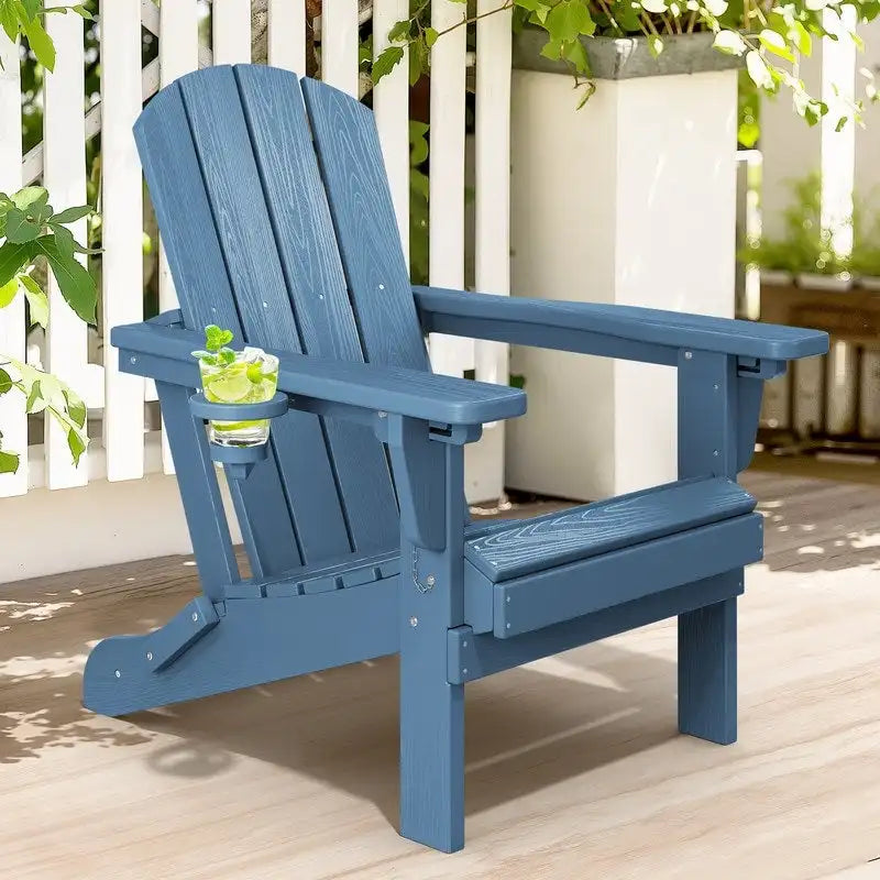 Chaise de jardin pliante 3 positions Inclinable Grain de bois PE, Résistante aux intempéries