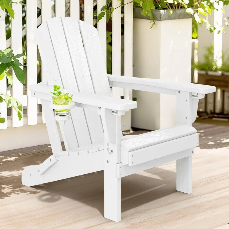 Chaise de jardin pliante 3 positions Inclinable Grain de bois PE, Résistante aux intempéries
