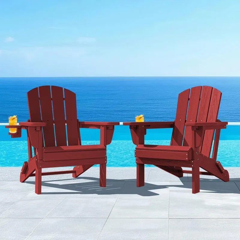 Chaise de jardin pliante 3 positions Inclinable Grain de bois PE, Résistante aux intempéries