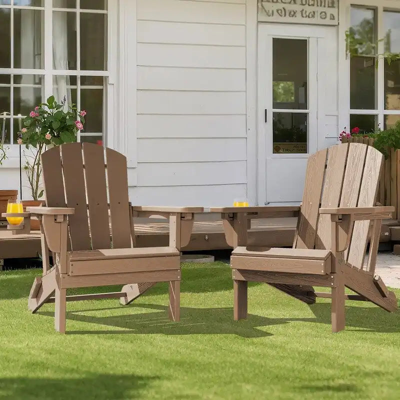 Chaise de jardin pliante 3 positions Inclinable Grain de bois PE, Résistante aux intempéries