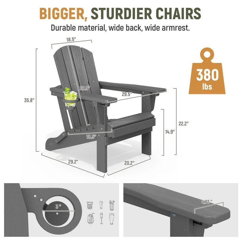 Chaise de jardin pliante 3 positions Inclinable Grain de bois PE, Résistante aux intempéries