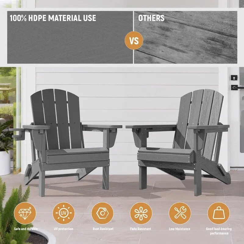 Chaise de jardin pliante 3 positions Inclinable Grain de bois PE, Résistante aux intempéries