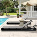 Christopher Knight Home - Lot de 2 chaises longues d'extérieur Angela en rotin synthétique