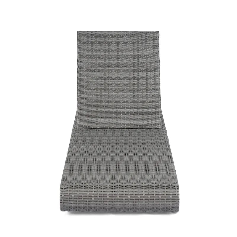 Christopher Knight Home - Lot de 2 chaises longues d'extérieur Angela en rotin synthétique