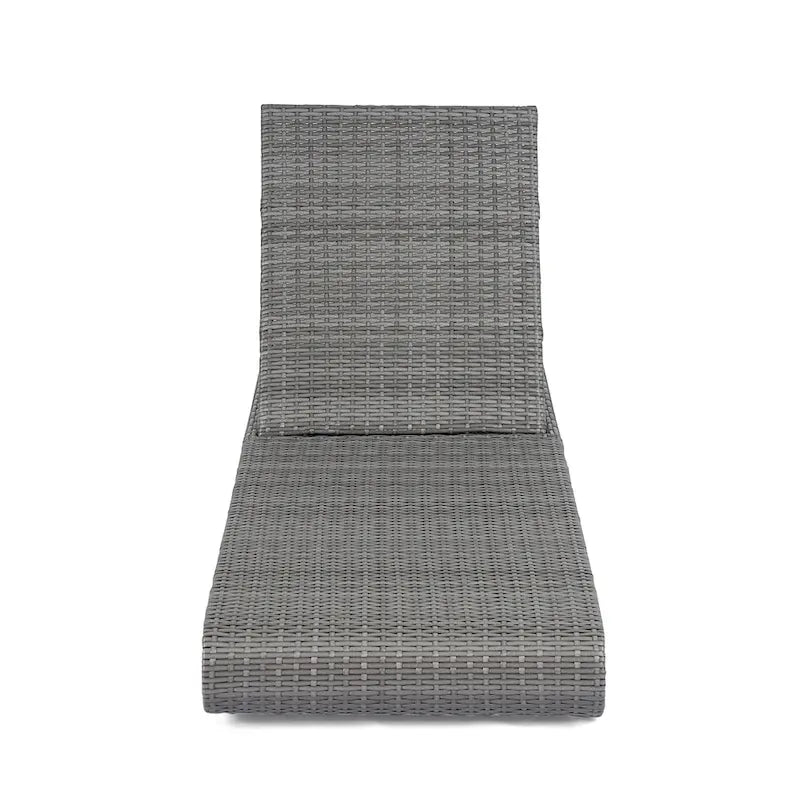 Christopher Knight Home - Lot de 2 chaises longues d'extérieur Angela en rotin synthétique