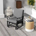 Chaise à bascule de patio Costway avec coussin, cadre en métal robuste, mouvement doux - Voir détails