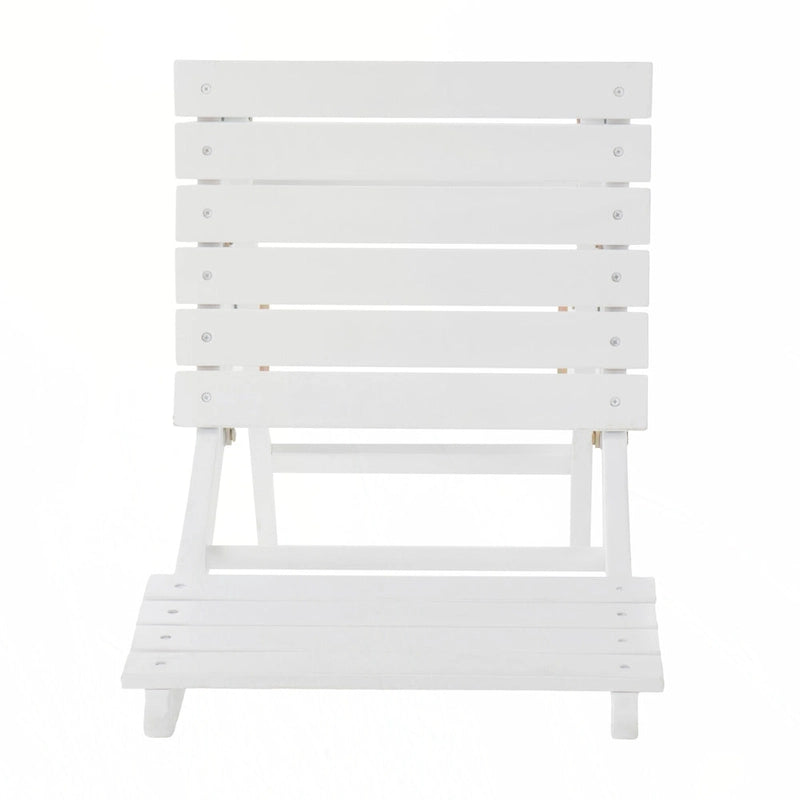 Chaises de salle à manger pliantes d'extérieur en bois d'acacia (lot de 2)