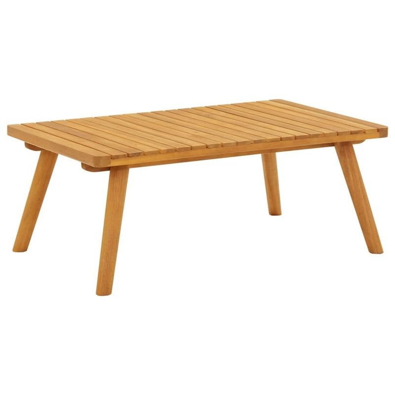 Ensemble de canapé modulaire d'extérieur et table basse Roma 4 pièces, bois massif, gris
