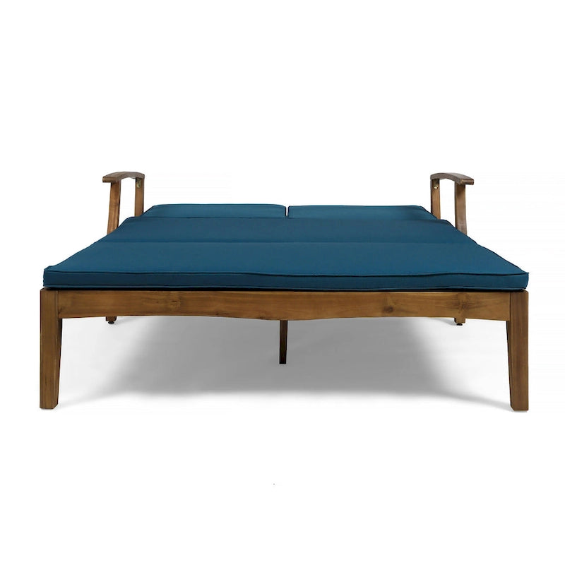 Transat double Hoye, extérieur, 200 cm, bois d'acacia