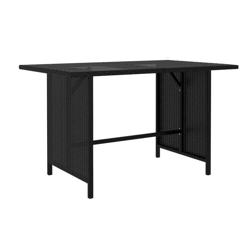 Ensemble de canapé d'extérieur 10 pièces, coussins blancs, 9 fauteuils modulables, table, noir