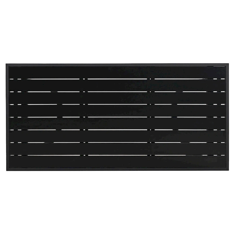 Ensemble de meubles de patio, 5 pièces, canapé d'extérieur en acier, ensemble de conversation tout temps avec table basse et 2 chaises individuelles