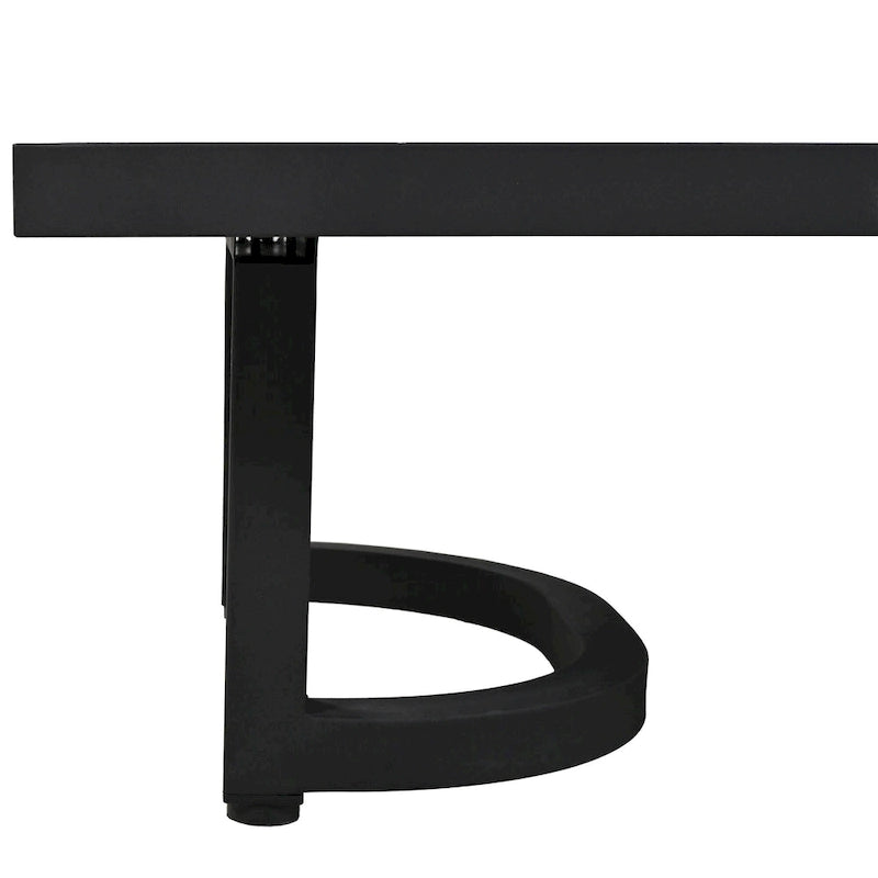 Ensemble de meubles de patio, 5 pièces, canapé d'extérieur en acier, ensemble de conversation tout temps avec table basse et 2 chaises individuelles