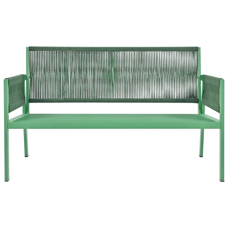 Ensemble de mobilier de patio 4 pièces, ensemble de conversation de jardin extérieur avec table en verre trempé, sièges profonds et coussins épais