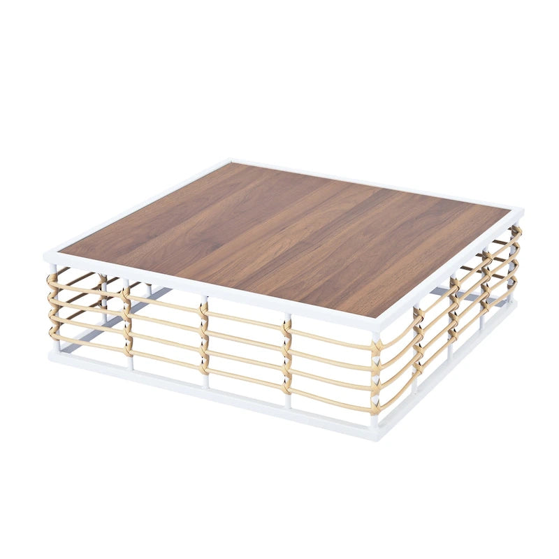Ensemble de meubles de patio 7 pièces, ensemble de meubles de conversation tout temps, ensemble de canapé sectionnel de patio avec coussins et table basse