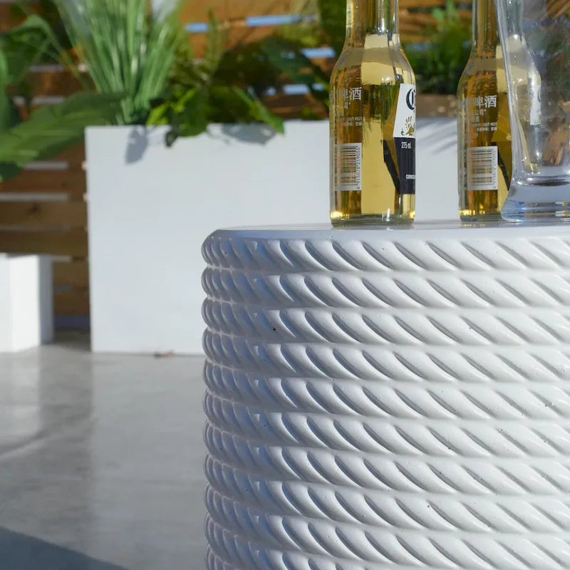 Ensemble de canapé d'extérieur 3 pièces en aluminium avec coussins rembourrés en éponge et table basse