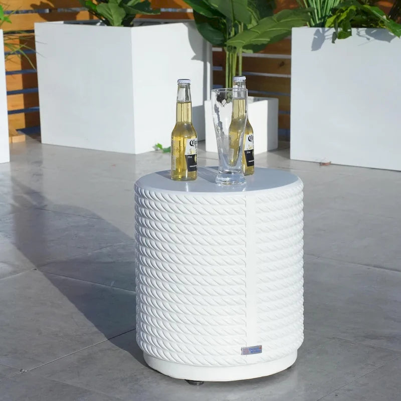 Ensemble de canapé d'extérieur 3 pièces en aluminium avec coussins rembourrés en éponge et table basse
