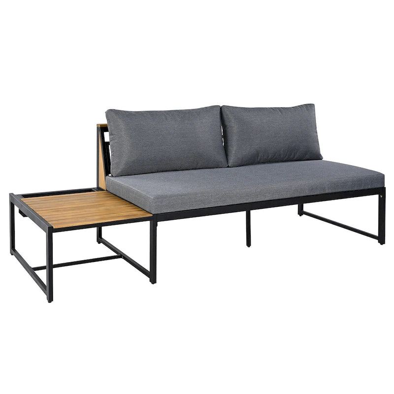 Ensemble de canapé d'extérieur 4 pièces avec coussins imperméables