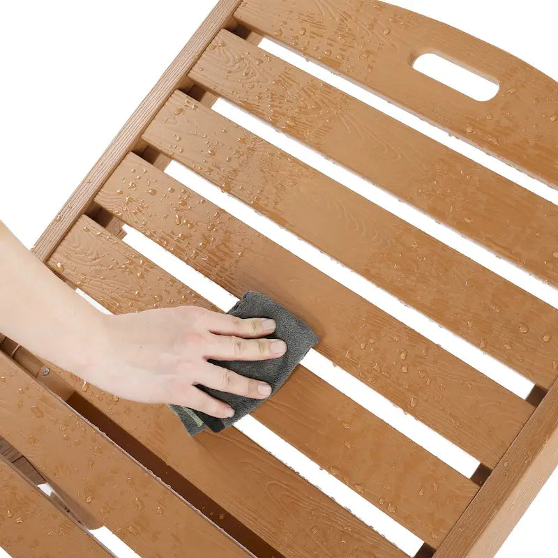 Yurevna HDPS Chaise longue d'extérieur tous temps avec table d'appoint (ensemble 2 pièces)