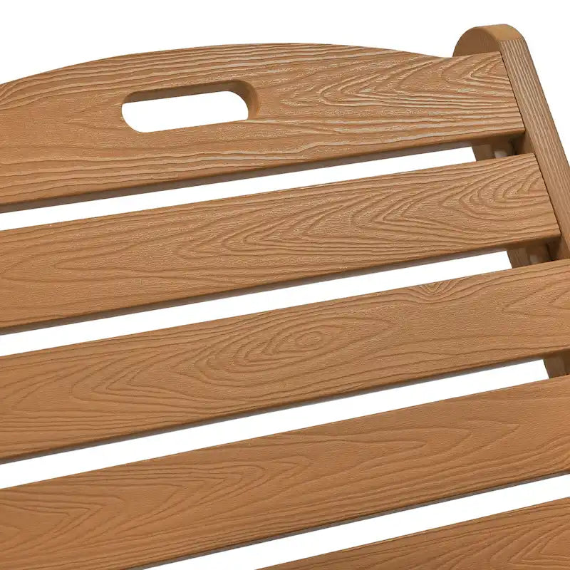 Yurevna HDPS Chaise longue d'extérieur tous temps avec table d'appoint (ensemble 2 pièces)