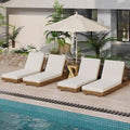 Christopher Knight Home - Lot de 2 chaises longues d'extérieur Lingard en bois d'acacia