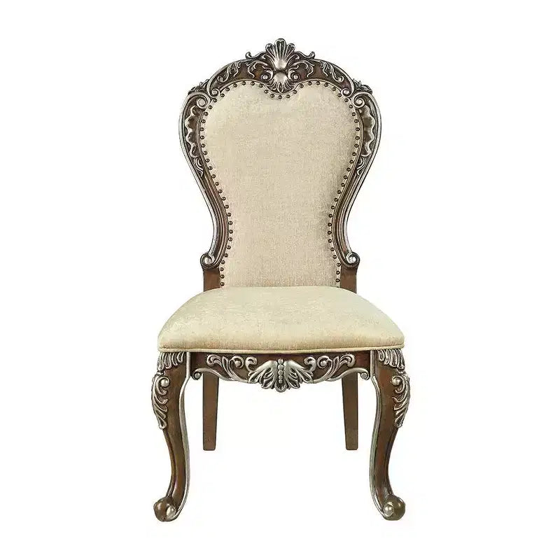 Chaise de salle à manger rembourrée 25" Marron antique