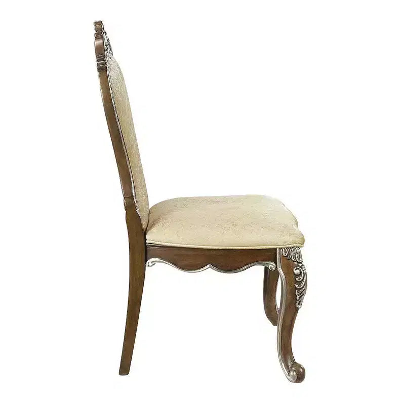 Chaise de salle à manger rembourrée 25" Marron antique