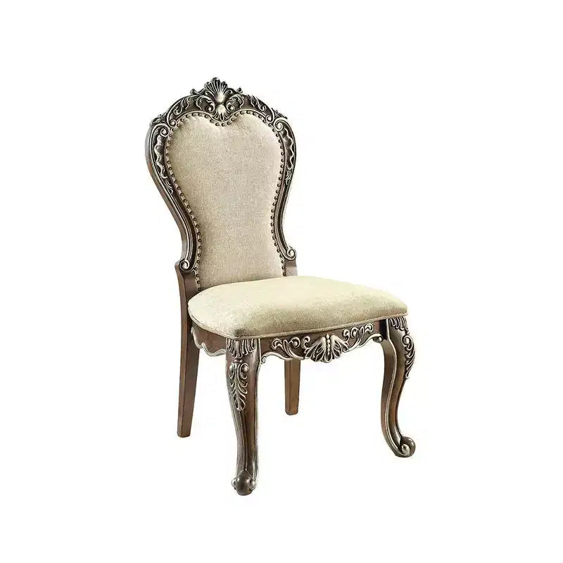 Chaise de salle à manger rembourrée 25" Marron antique