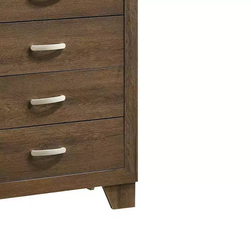 Commode 5 tiroirs, 32 po, chêne