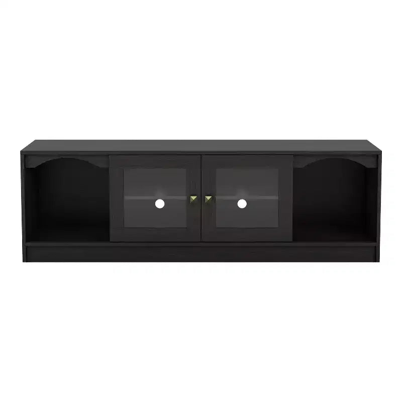 Meuble TV moderne pour téléviseurs jusqu'à 70", Espresso, Étagères ouvertes, Capacité de 150 lb