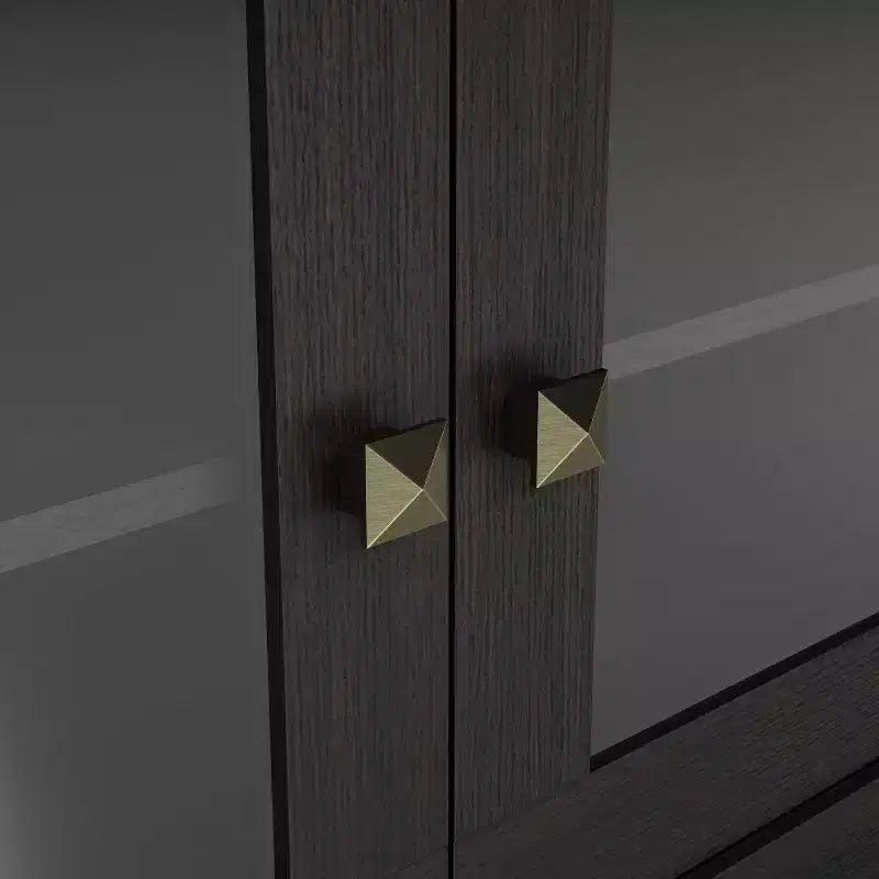 Meuble TV moderne pour téléviseurs jusqu'à 70", Espresso, Étagères ouvertes, Capacité de 150 lb